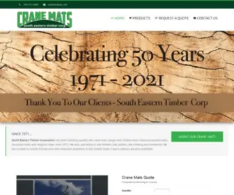 Crane-Mats.com(Southeastern Timber Corp) Screenshot