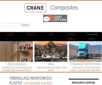 Cranecomposites.com(Leading Provider of Fiber) Screenshot