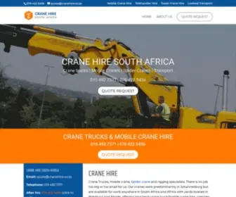 Cranehire.co.za(Crane Hire South Africa) Screenshot