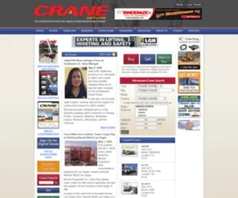 Cranehotline.com(Used cranes for sale including boom trucks) Screenshot