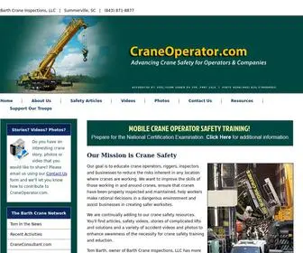 Craneoperators.com(Barth Crane Operator) Screenshot