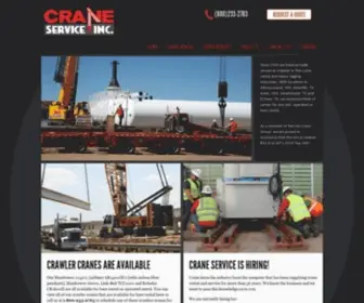 Craneserviceinc.com(Crane Service) Screenshot