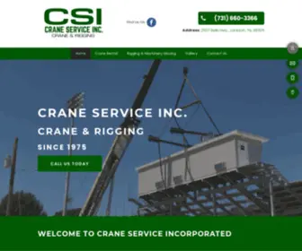 Craneservicesinc.com(Holmes Erection Inc) Screenshot