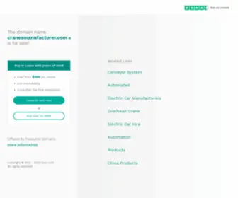 Cranesmanufacturer.com(Material Handling Equipment Bangalore) Screenshot