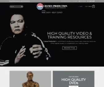 Cranesproduction.net(Exquisite Martial Arts Products) Screenshot