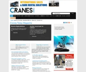 Cranestodaymagazine.com(Cranes Today) Screenshot