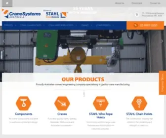 Cranesystems.com.au(Crane Service) Screenshot