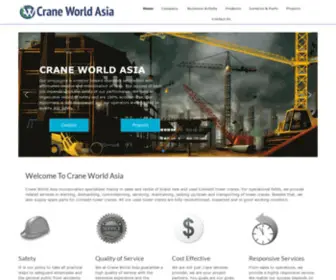 CraneWorldasia.com(CraneWorldAsia ? CraneWorldAsia) Screenshot