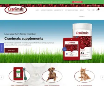 Cranimals.com(Cranimals Pet Supplements) Screenshot