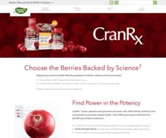 Cranrx.com(Nature's Way®) Screenshot