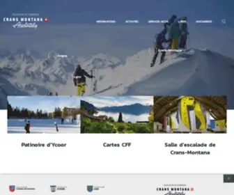 Cransmontana.ch(Association des communes de Crans) Screenshot