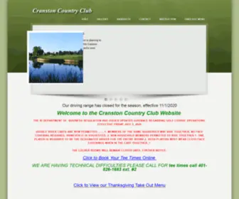 Cranstoncc.com(Cranston Country Club) Screenshot