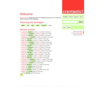 Crantastic.org(It's crantastic) Screenshot