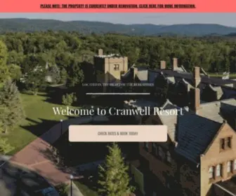Cranwell.com(Berkshires resort) Screenshot