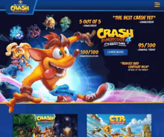 Crashbandicoot.com(Crash Bandicoot) Screenshot