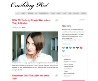 Crashingred.com(Premier Australian fashion blog) Screenshot