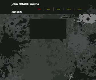 Crashone.com(John Crash Matos Artist Site) Screenshot