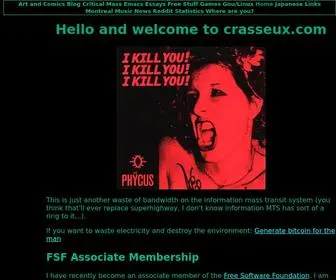 Crasseux.com(Just Another Waste Of Bandwidth...Abandonware) Screenshot
