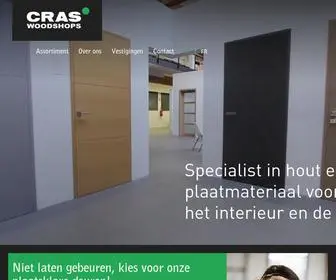 Craswoodshops.be(Hout & plaatmateriaal voor de bouw) Screenshot