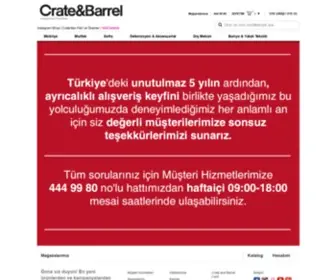 Crateandbarrel.com.tr(Crate and Barrel) Screenshot