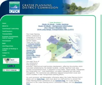 Craterpdc.org(Crater Planning District Commission) Screenshot