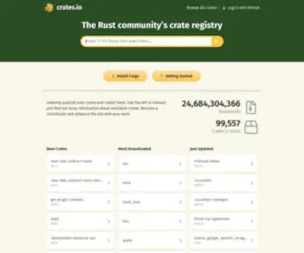 Crates.io(Rust Package Registry) Screenshot