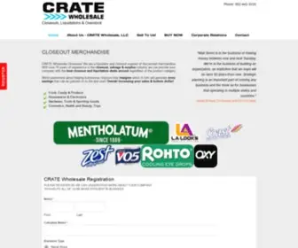 Cratewholesale.com(CRATE Wholesale) Screenshot