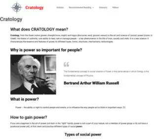 Cratology.org(The art and science of social power) Screenshot