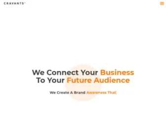 Cravants.com(Creative Agency) Screenshot