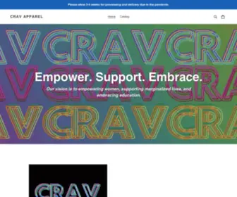 Cravapparel.com(CRAV Apparel) Screenshot