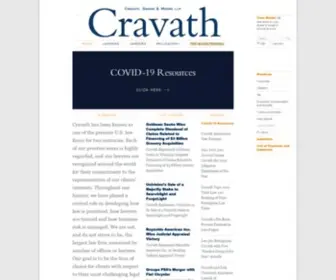 Cravath.com(Cravath, Swaine & Moore LLP) Screenshot