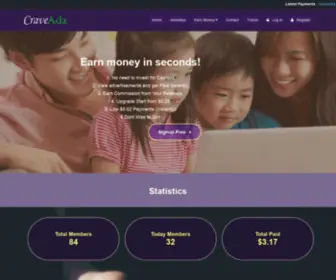 Craveadz.click(Earn in Seconds) Screenshot