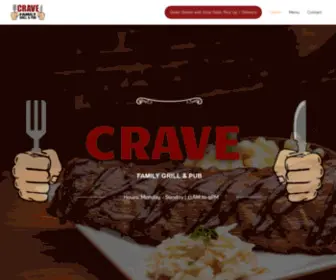 Craveleamington.ca(Crave Family Grill & Pub) Screenshot