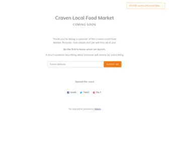 Cravenlocalfoodmarket.com(Craven Local Food Market) Screenshot