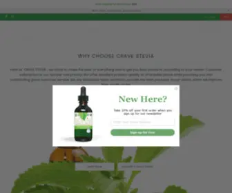 Cravestevia.ca(Crave Stevia) Screenshot