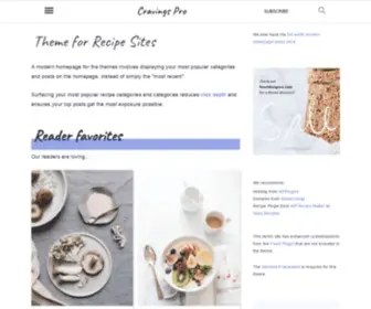 Cravingspro.com(Theme for Recipe Sites) Screenshot