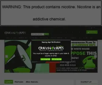 Cravinvapes.com(CravinVapes Home) Screenshot