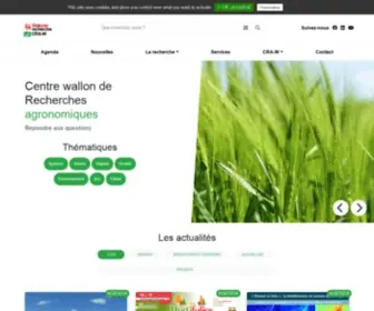 Cra.wallonie.be(Le Centre wallon de Recherches agronomiques (CRA) Screenshot
