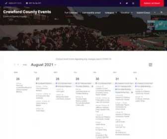 Crawfordcountyevents.com(Crawford County) Screenshot