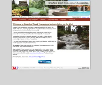 Crawfordcreek.net(Crawford Creek HOA) Screenshot