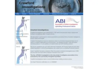 Crawfordinvestigations.co.uk(Crawford Investigations) Screenshot