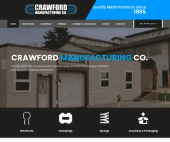 Crawfordmfg.com(Quality Metal Manufacturing) Screenshot