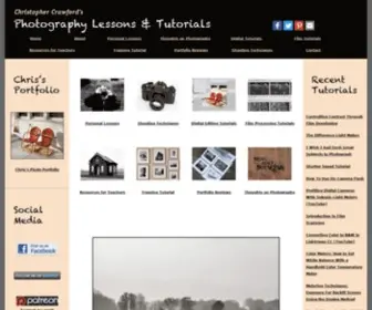 Crawfordphotoschool.com(Personal photography lessons and free imaging tutorials) Screenshot