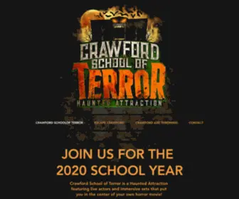 Crawfordschoolofterror.com(Haunted Attraction) Screenshot