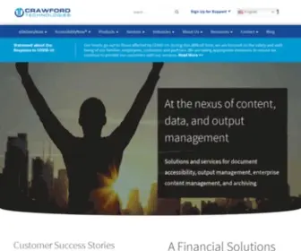 Crawfordtech.com(High-value solutions for high-volume documents. CrawfordTech) Screenshot