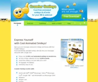 Crawlersmileys.com(Free Smileys and Emoticons) Screenshot