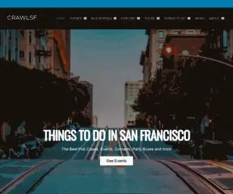 Crawlsf.com(San Francisco Pub Crawls and Events) Screenshot
