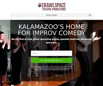 Crawlspacetheatre.com(Crawlspace Comedy Theatre) Screenshot