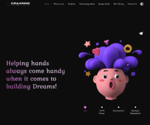 Craxinno.com(Technologies) Screenshot