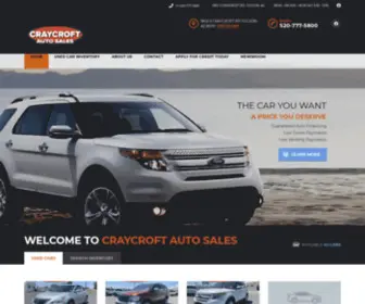 Craycroftautosales.com(Craycroft Auto Sales) Screenshot